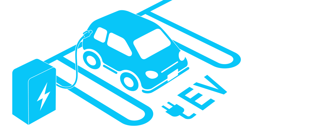 電気自動車の充電器スタンド